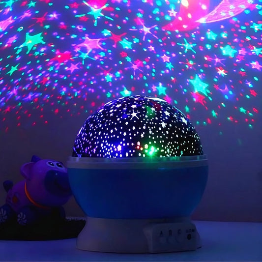 Ramadan Stars galaxy light projector creating star patterns on the wall